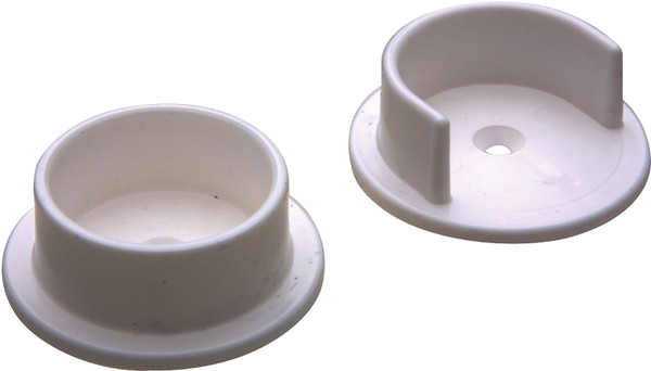 National Hardware V107 N154-567 Pole Socket Set, Polypropylene, White [SKU: ORG7157324]