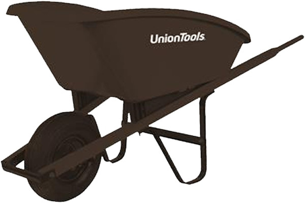 UnionTools SP5U16 Wheelbarrow, Poly, Pneumatic Wheel, 13-1/4 in Wheel [SKU: ORG5872981]