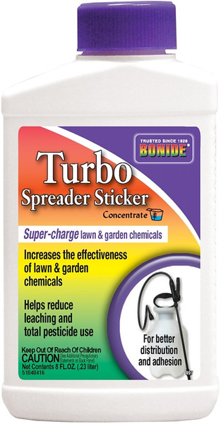 Bonide 097 Turbo Spreader Sticker, Liquid, Spray Application, 8 oz Bottle [SKU: ORG7265846]