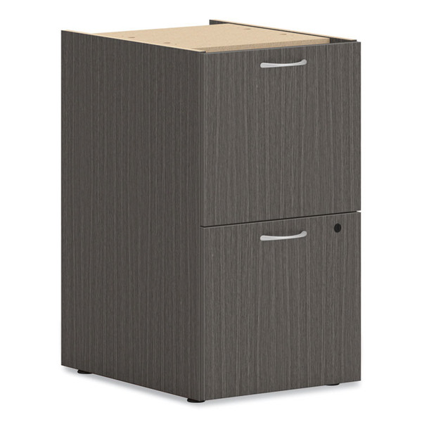 Mod Support Pedestal, Left or Right, 2 Legal/Letter-Size File Drawers, Slate Teak, 15" x 20" x 28 [SKU: HONPLPSFFLS1]