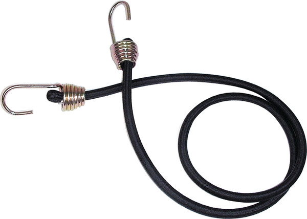 KEEPER 06185 Bungee Cord, 13/32 in Dia, 40 in L, Rubber, Black, Hook End [SKU: ORG6201008]