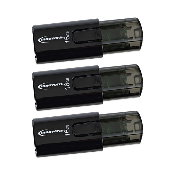 USB 3.0 Flash Drive, 16 GB, 3/Pack [SKU: IVR82316]