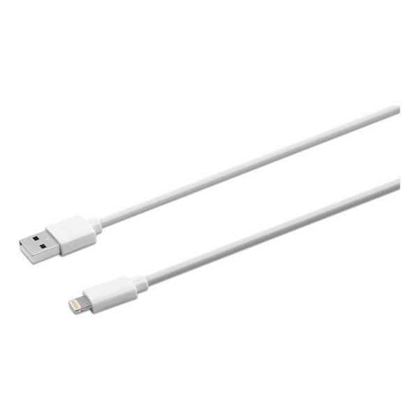 USB Lightning Cable, 6 ft, White [SKU: IVR30020]
