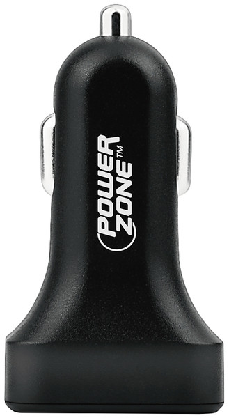 PowerZone U12 Dual USB Car Charger, Black [SKU: ORG8348245]