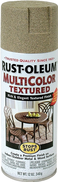 RUST-OLEUM STOPS RUST 223524 Textured Spray Desert Bisque, Solvent-Like, Desert Bisque, 12 oz, Aerosol Can [SKU: ORG8818254]