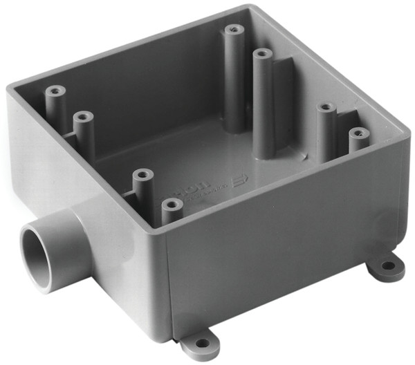 Carlon E9802DR Electrical Junction Box, 2 -Gang, PVC [SKU: ORG3882313]