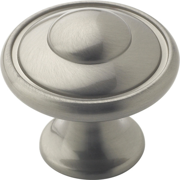 Amerock TEN53002G10 Cabinet Knob, 1-1/16 in Projection, Zinc, Satin Nickel [SKU: ORG0265736]