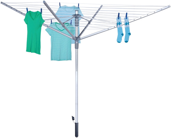 Honey-Can-Do DRY-04252 Umbrella Clothes Dryer, 78 in L, Aluminum, Silver [SKU: ORG3752276]