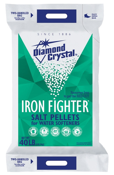 Cargill Iron Fighter 100012408 Salt Pellets, 40 lb Bag, Crystalline Solid, Halogen [SKU: ORG4377065]
