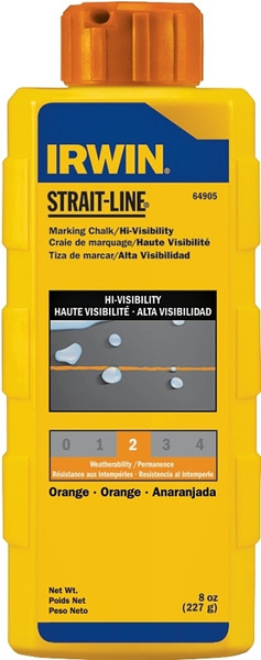 IRWIN 64905 Marking Chalk Refill, Orange, Temporary [SKU: ORG6956577]