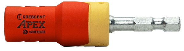 Crescent APEX eSHOK-GUARD CAEBH2C Magnetic Isolated Bit Holder, 1/4 in Drive, 1/4 in Shank, Hex Shank, Steel [SKU: ORG7411515]