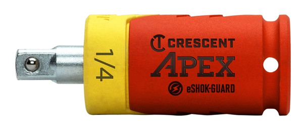 Crescent APEX eSHOK-GUARD Series CAEAD316 Socket Isolator Extension, 1/4 in Drive, Square Drive, 2-1/8 in L [SKU: ORG7411465]