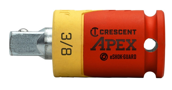 Crescent APEX eSHOK-GUARD Series CAEAD324 Socket Isolator Extension, 3/8 in Drive, Square Drive, 2-1/4 in L [SKU: ORG7411481]