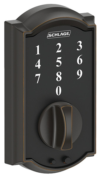 Schlage BE375 CAM 716 Deadbolt, 2 Grade, Aged Bronze, 2-3/8 x 2-3/4 in Backset, 1-3/8 to 1-3/4 in Thick Door [SKU: ORG7147473]