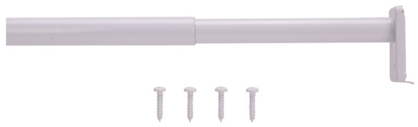 Prosource 21012PHX-PS Adjustable Closet Rod, 18 to 30 in L, Steel [SKU: ORG1846765]