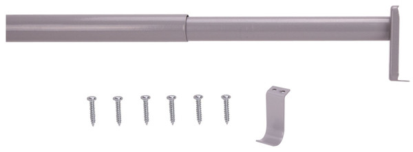 Prosource 21015ZCX-PS Adjustable Closet Rod, 72 to 96 in L, Steel, Silver [SKU: ORG1875574]