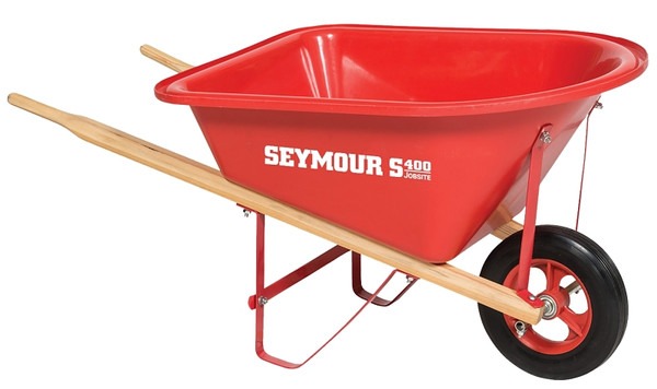SEYMOUR 85720IB Wheelbarrow, Poly, Ball Bearing Wheel [SKU: ORG7161292]