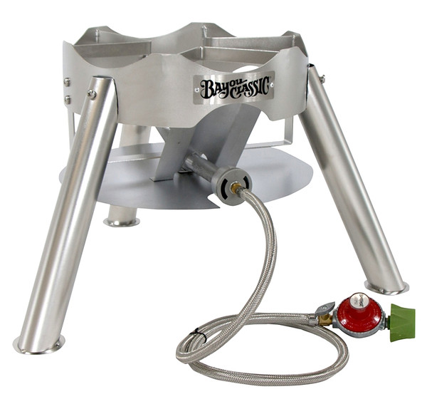 Bayou Classic SS31 Burner, 1-Burner, Propane, 58,000 Btu, Manual Ignition, Stainless Steel [SKU: ORG7351992]
