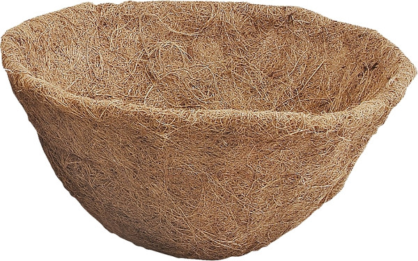 Landscapers Select T51483-3L Planter Liner, 14 in Dia, 7.5 H, Round, Natural Coconut, Brown [SKU: ORG2757938]