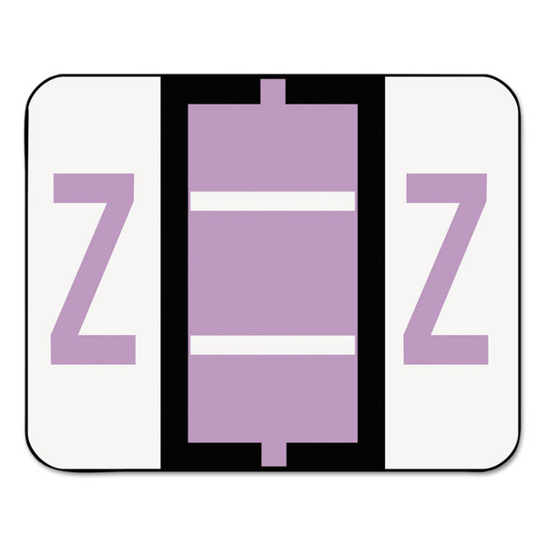 A-Z Color-Coded End Tab Filing Labels, Z, 1 x 1.25, White, 500/Roll [SKU: SMD67096]
