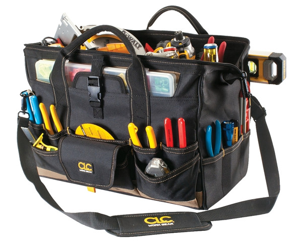 CLC Tool Works Series 1535 Tool Bag, 11 in W, 11 in D, 18 in H, 37-Pocket, Polyester [SKU: ORG7754492]