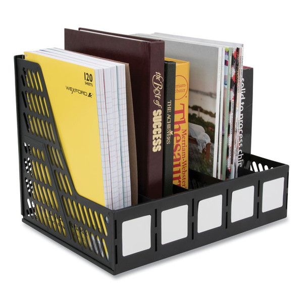 Literature File, Five Slots, 13.25 x 10 x 10.25, Black [SKU: AVT34092]