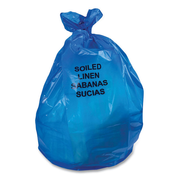 Biohazard Can Liners, 30 gal, 1.3 mil, 30" x 43", Blue, 200/Carton [SKU: CWZ409921]