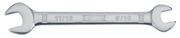 DeWALT DWMT75427OSP Open End Wrench, Metric, 9/16 x 11/16 in Head, 7-11/16 in L, Polished Chrome [SKU: ORG7522998]