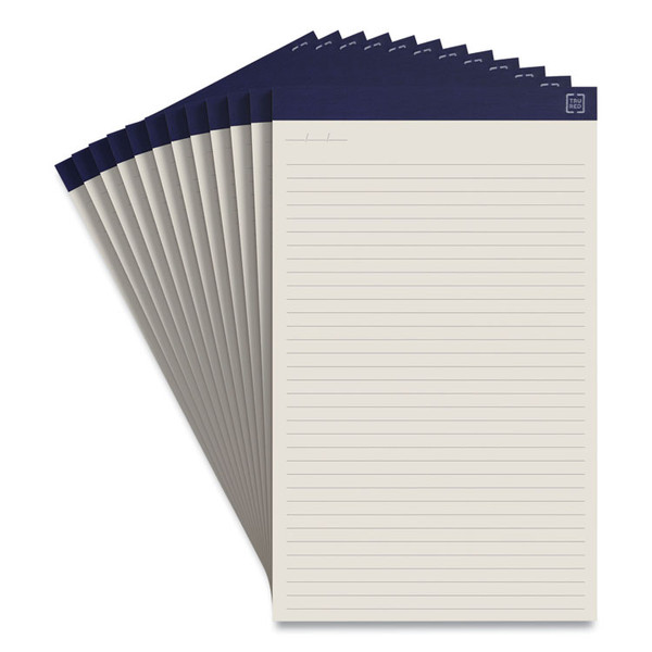 Notepads, Wide/Legal Rule, 50 Ivory 8.5 x 14 Sheets, 12/Pack [SKU: TUD24419930]