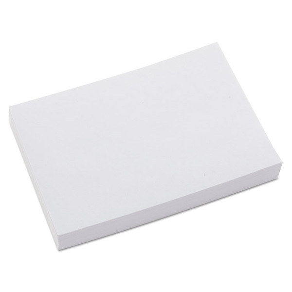 Unruled Index Cards, 4 x 6, White, 100/Pack [SKU: UNV47220]