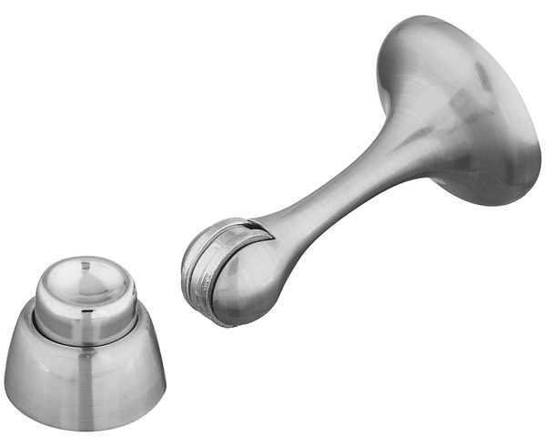 National Hardware N328-195 Door Stop, 3 in Projection, Die-Cast Zinc/Steel, Satin Nickel [SKU: ORG7173735]