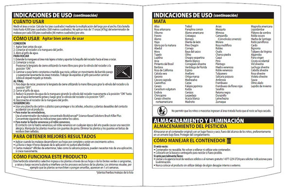 BioAdvanced 704645A Brush Killer, Liquid, Clear, 32 oz Bottle [SKU: ORG2860526]