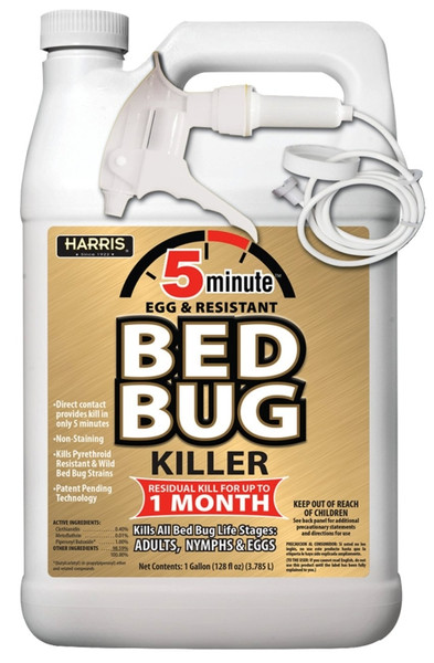 HARRIS GOLDBB-128 Bed Bug Killer, Liquid, Spray Application, 1 gal [SKU: ORG0841528]