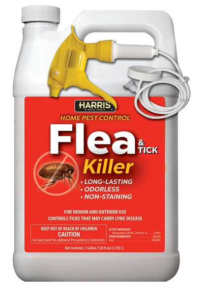 HARRIS HFT-128 Flea and Tick Killer, Liquid, Spray Application, 1 gal [SKU: ORG8246357]