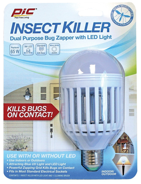 Pic IKC Insect Killer Bulb, 120 V, 65 W, LED Lamp, Ivory [SKU: ORG8212417]