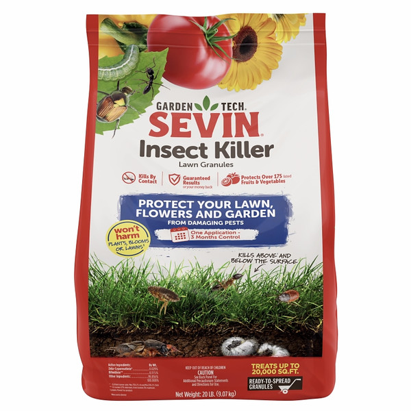 Sevin 100530129 Insect Killer, Solid, Fruit, Lawns, Vegetable Gardens, 10 lb Bag [SKU: ORG7195233]