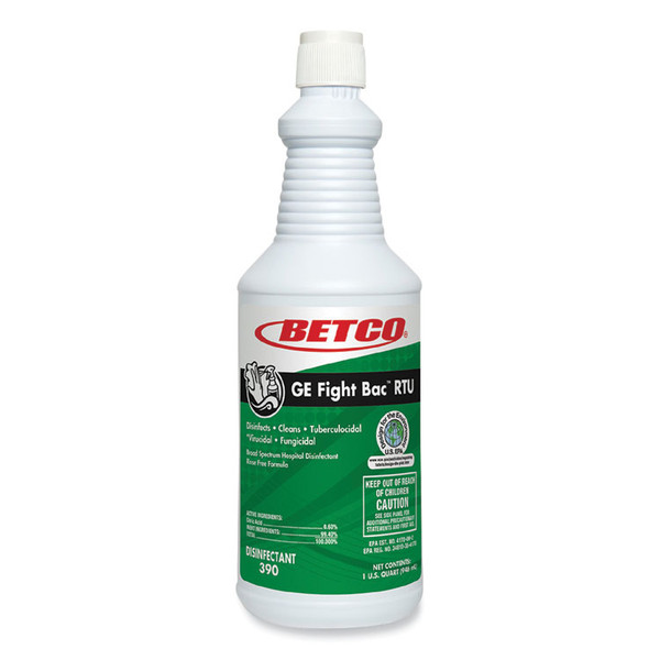 GE Fight Bac RTU Disinfectant, Fresh Scent, 32 oz Bottle, 12/Carton [SKU: BET3901200]