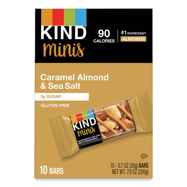 Minis, Caramel Almond Nuts/Sea Salt, 0.7 oz, 10/Pack [SKU: KND27960]