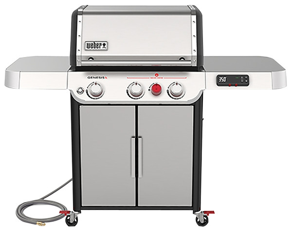 Weber GENESIS SX-325s Series 37500001 Smart Gas Grill, 39,000 Btu, Natural Gas, 3-Burner, Enclosed Cabinet Storage [SKU: ORG1609270]