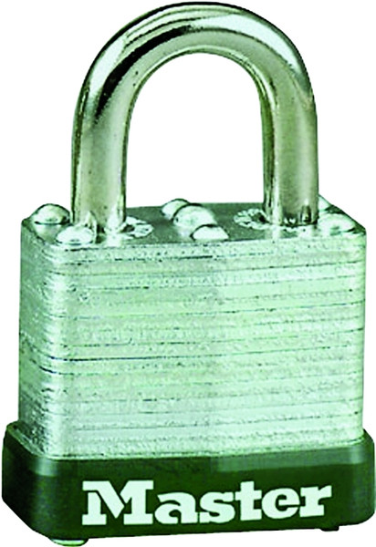 Master Lock 105D Padlock, Keyed Different Key, 3/16 in Dia Shackle, Steel Shackle, Steel Body, 1-1/8 in W Body [SKU: ORG6402689]