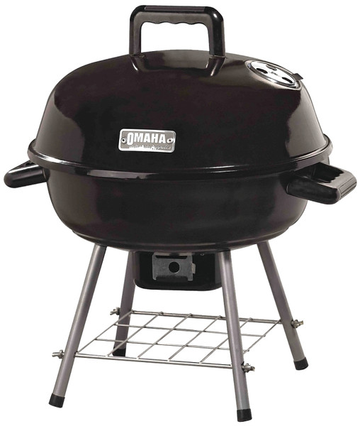 Omaha GY22014I Charcoal Kettle Grill, 1 -Grate, Black, Steel Body [SKU: ORG8825168]