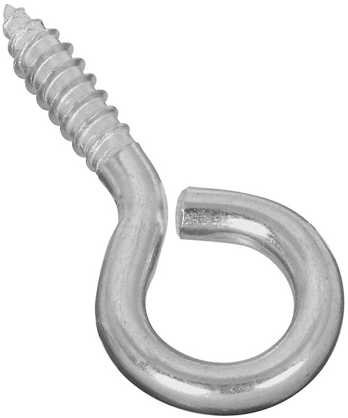 National Hardware N220-434 Screw Eye, #2 Thread, 1.12 in L Thread, 2.62 in OAL, 115 lb Working Load, Steel, Zinc [SKU: ORG6790448]