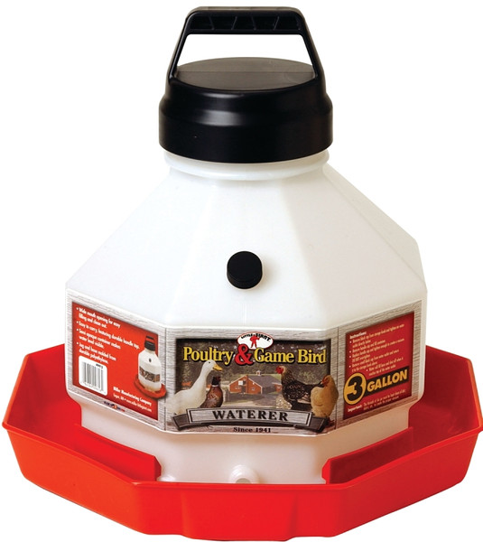 Little Giant PPF3 Poultry Waterer, 3 gal Capacity, Plastic [SKU: ORG0058065]