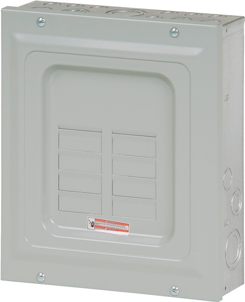 Cutler-Hammer BR BR612L125SP Load Center, 125 A, 6 -Space, 12 -Circuit, Main Lug, NEMA 1 Enclosure, Light Gray [SKU: ORG6075386]