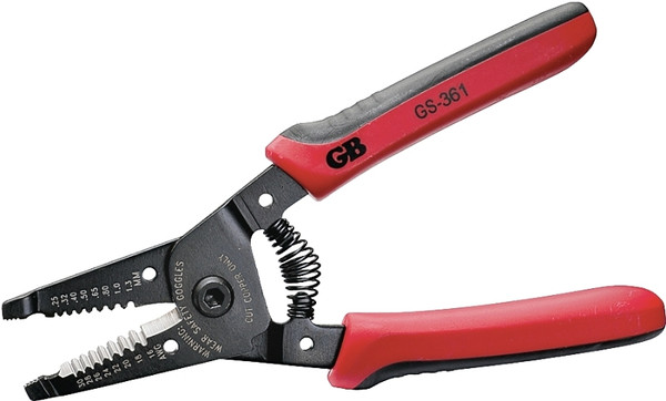 GB GS-361 Wire Stripper, 10 to 30 AWG Wire, 16 to 30 AWG Solid, 18 to 32 AWG Stranded Stripping, 6-1/4 in OAL [SKU: ORG3459815]