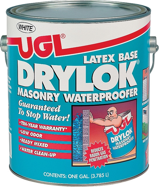 UGL 27513 Masonry Waterproofer, White, Liquid, 1 gal Pail [SKU: ORG6293153]