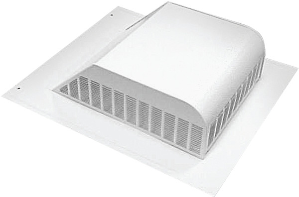Master Flow SSB960AW Roof Louver, 18 in L, 20-1/2 in W, Aluminum, White [SKU: ORG6247654]