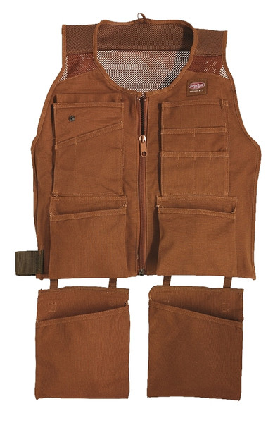 Bucket Boss 80400 SuperVest, S/M Waist, Canvas, Brown, 14-Pocket [SKU: ORG7021140]