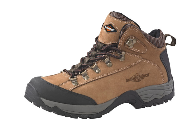 Diamondback HIKER-1-805 Soft-Sided Work Boots, 8.5, Tan, Leather Upper [SKU: ORG5264478]