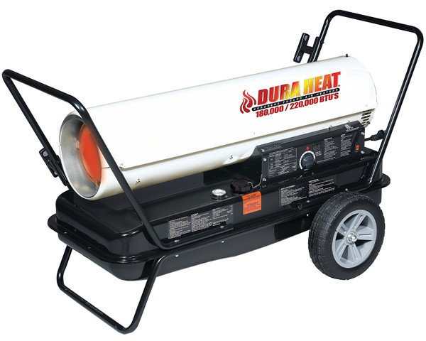 Dura Heat DFA220CV Kero Forced Air Heater, 13 gal Fuel Tank, Kerosene, 180,000/220,000 Btu, White [SKU: ORG1287721]